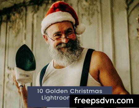 10 Golden Christmas Lightroom Presets E45RE6E 0