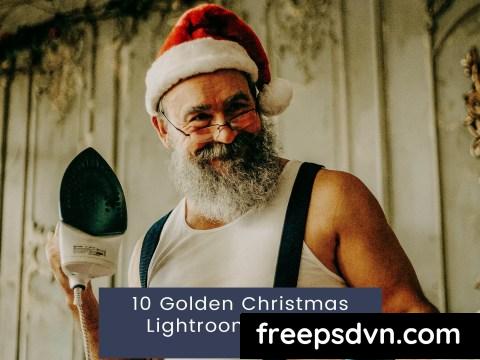 10 Golden Christmas Lightroom Presets E45RE6E 0