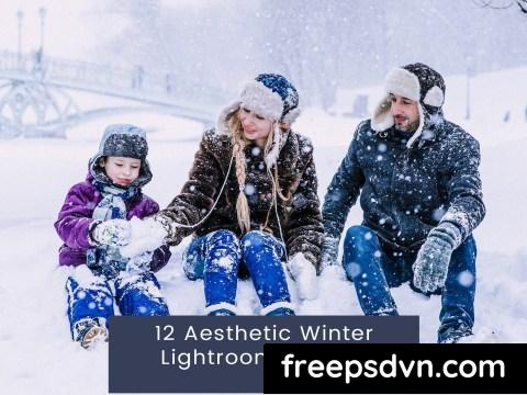 12 Aesthetic Winter Lightroom Presets KMBTYFL 0
