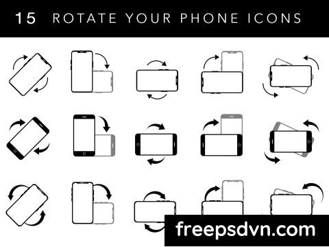15 Rotate Your Phone Icons HMRY4GD 0