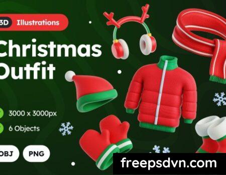 3D Christmas Outfit Illustration WV67YTW 3D Christmas Outfit Illustration WV67YTW 0