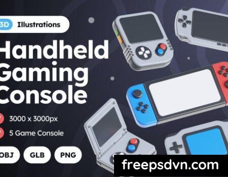 3D Handheld Game Console Illustrations A39RE7U 3D Handheld Game Console Illustrations A39RE7U 0