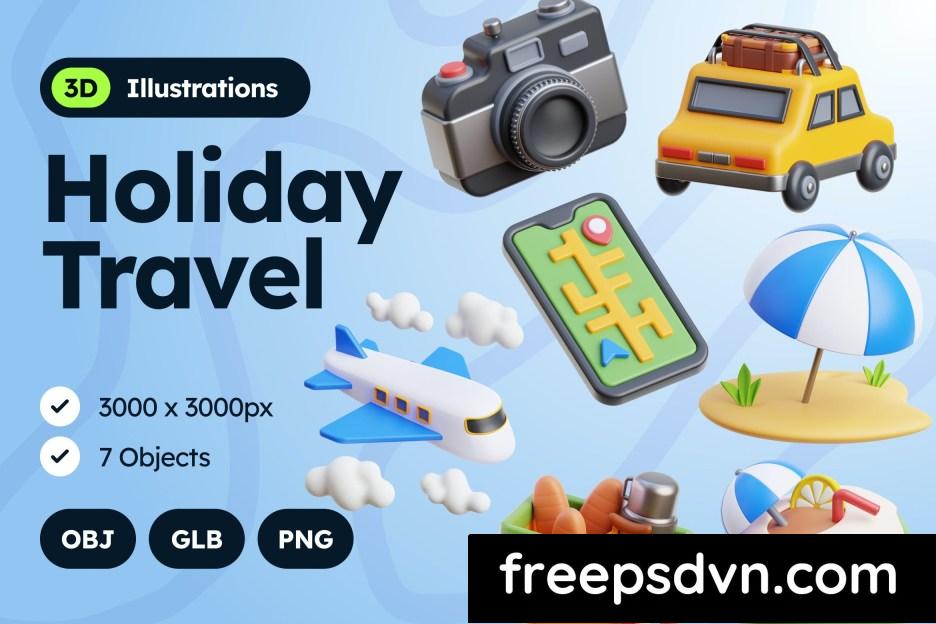 3d holiday travel illustrations q2gfmju 0