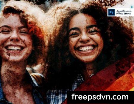 Aged Stucco Photo Effect EKNY87B Aged Stucco Photo Effect EKNY87B 0