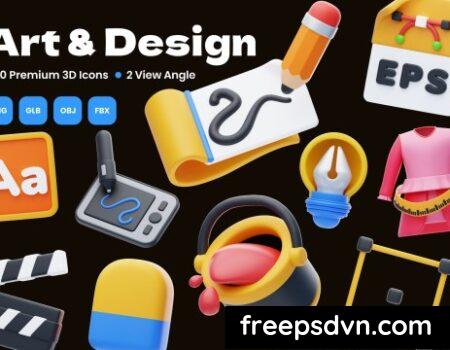 Art & Design 3D Icon BK7GEYK Art Design 3D Icon BK7GEYK 0 scaled 1