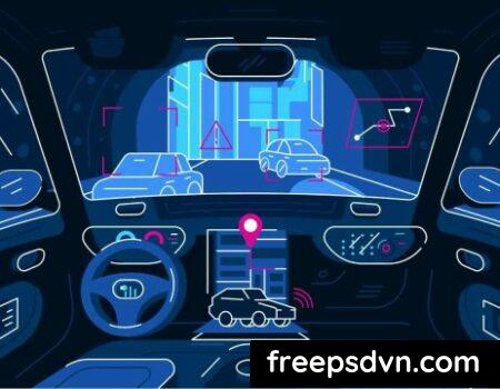 Autonomous Car Driving In Tunnel 55Z5UFF Autonomous Car Driving In Tunnel 55Z5UFF 0