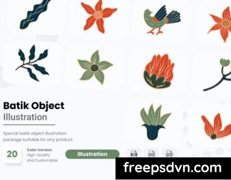 Batik Element Illustrations Collection YNKD6GG Batik Element Illustrations Collection YNKD6GG 0