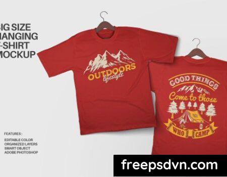 Big Size Hanging Tshirt Mockup 329KY3Z Big Size Hanging Tshirt Mockup 329KY3Z 0