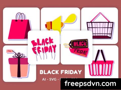 Black Friday Vector Illustration v.1 E6RRPZ7 0