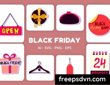 Black Friday Vector Illustration v.2 M7P4K6M 0