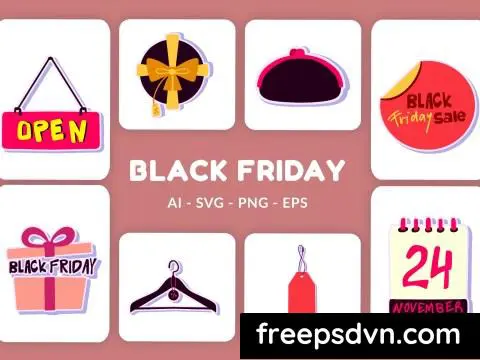 Black Friday Vector Illustration v.2 M7P4K6M 0