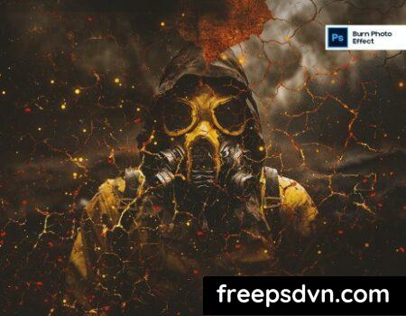 Burn Photo Effect D6Z9LJA Burn Photo Effect D6Z9LJA 0