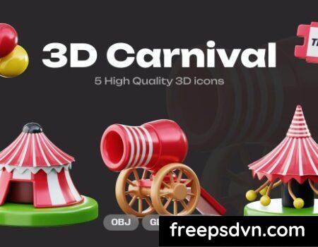 Carnival 3D Illustration XUAC3EJ Carnival 3D Illustration XUAC3EJ 0