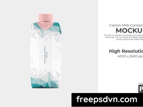 Carton Milk Container Mockup 9Q9VHFS 0