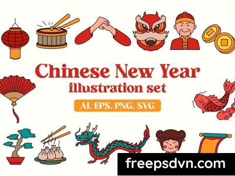 Chinese New Year Illustration VCDQ8QH 0