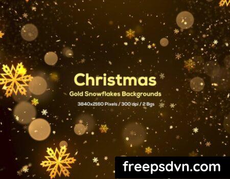 Christmas Gold Snowflakes Backgrounds CGTCNDA 0