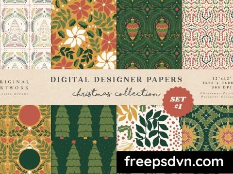 Classic Christmas Seamless Patterns Winter F4DY5WJ 0 scaled 1