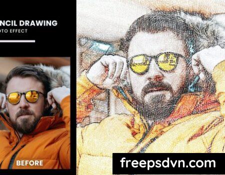 Colored Pencil Drawing Photo Effect WV6H3VN Colored Pencil Drawing Photo Effect WV6H3VN 0 scaled 1