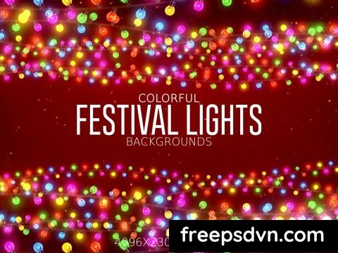 Colorful Festival Lights Backgrounds WQWBW47 0