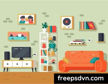 Cute And Colorful Living Room Interior UBYA8ED Cute And Colorful Living Room Interior UBYA8ED 0
