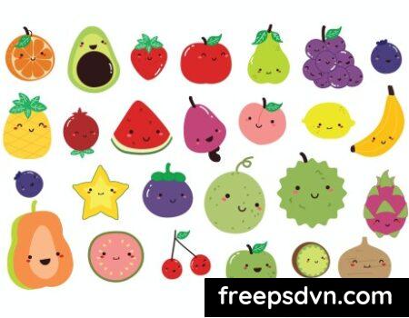 Cute Fruit Illustration 6ZWXMWV Cute Fruit Illustration 6ZWXMWV 0