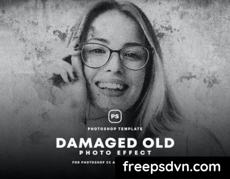 Damaged Old Photo Effect 9BWMZ98 Damaged Old Photo Effect 9BWMZ98 0