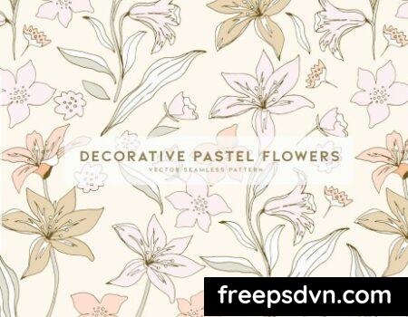 Decorative Pastel Flowers KDFWJ68 Decorative Pastel Flowers KDFWJ68 0