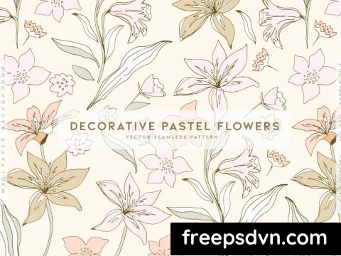 Decorative Pastel Flowers KDFWJ68 0