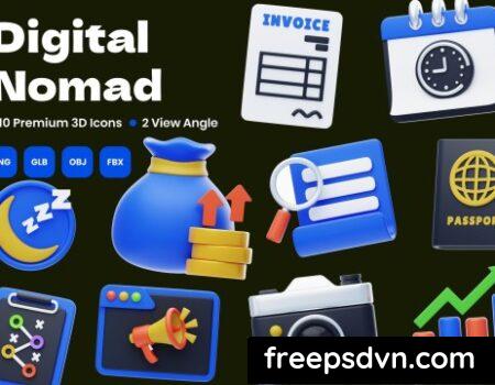 Digital Nomad 3D Icon J4ACB9P Digital Nomad 3D Icon J4ACB9P 0 scaled 1
