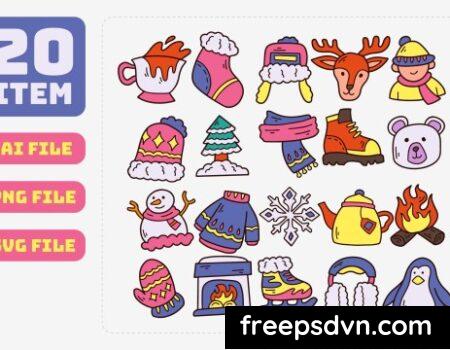 Doodle Winter Collection 5H25L2U Doodle Winter Collection 5H25L2U 0