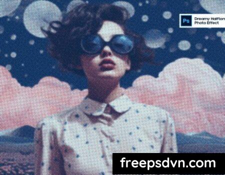 Dreamy Halftone Photo Effect WMY4B9L Dreamy Halftone Photo Effect WMY4B9L 0