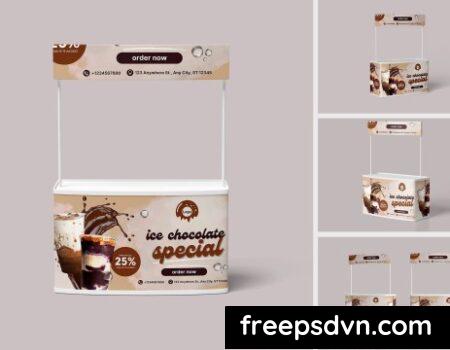 Exhibition Table Stand Mockup MJC6N27 Exhibition Table Stand Mockup MJC6N27 0