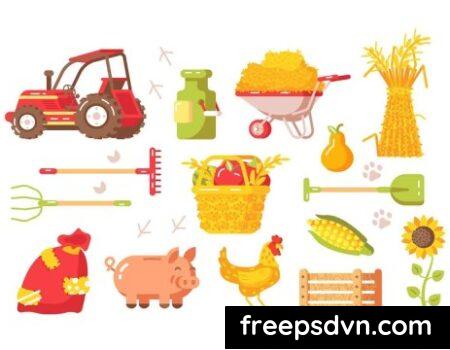 Farm Symbols Set CEQ86A8 0