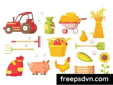 Farm Symbols Set CEQ86A8 0