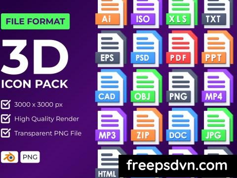 File Format 3D Icon Pack AH7YYSU 0