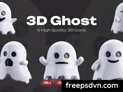 Ghost 3D Illustration 5YQWXNT 0