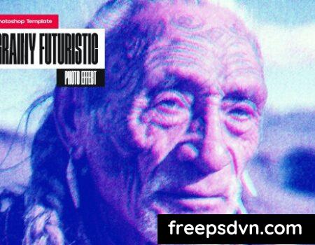 Grainy Futuristic Photo Effect MJE2FDT Grainy Futuristic Photo Effect MJE2FDT 0