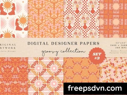 Groovy Boho Seamless Patterns Papers Feminine P3D94V9 0 scaled 1