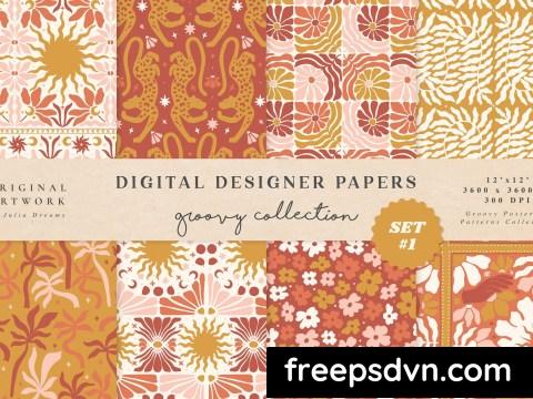 Groovy Boho Seamless Patterns Papers Leopard FC9GYVB 0 scaled 1