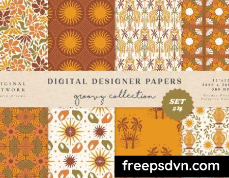 Groovy Boho Seamless Patterns Papers Safari R5SCRZB 0 scaled 1