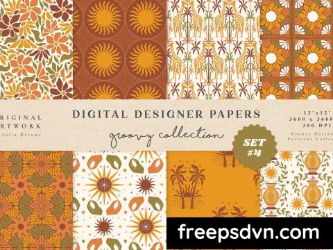 Groovy Boho Seamless Patterns Papers Safari R5SCRZB 0 scaled 1