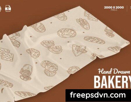 Hand Drawn Bakery Set 86EC665 Hand Drawn Bakery Set 86EC665 0