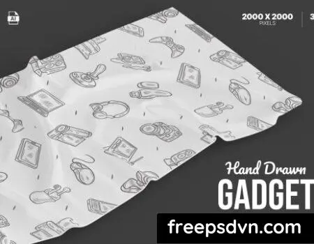 Hand Drawn Gadget Set 2TMC6Q5 Hand Drawn Gadget Set 2TMC6Q5 0