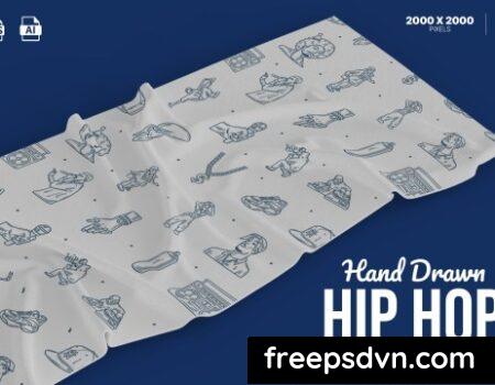 Hand Drawn Hip Hop Illustration Set WJKWYR7 0