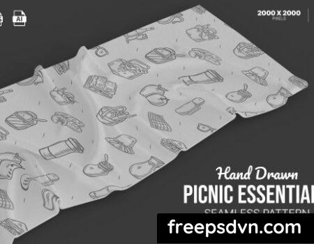 Hand Drawn Picnic Essentials Set LSV5ELF Hand Drawn Picnic Essentials Set LSV5ELF 0