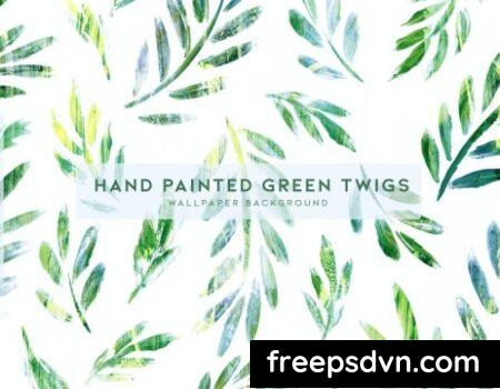Hand Painted Green Twigs 3324SML Hand Painted Green Twigs 3324SML 0