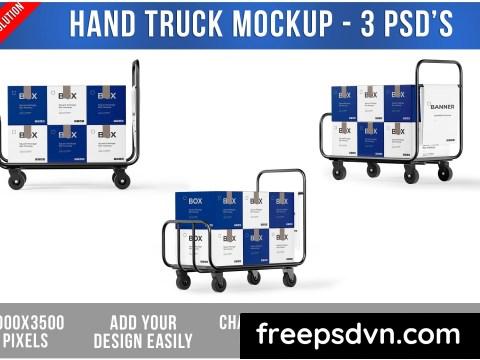 Hand Truck with Boxes Mockup U4BLMAN 0