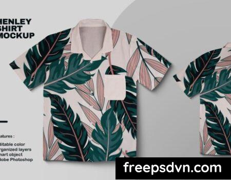 Henley Shirt Mockup 99RK8FR 0