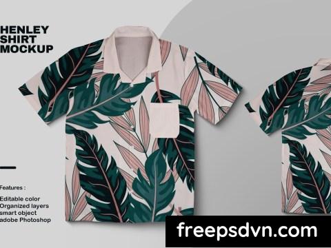 Henley Shirt Mockup 99RK8FR 0