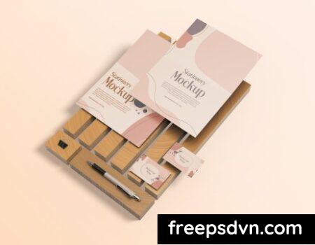 High Angle View of Stationery Mockup WMKKNHG High Angle View of Stationery Mockup WMKKNHG 0 scaled 1